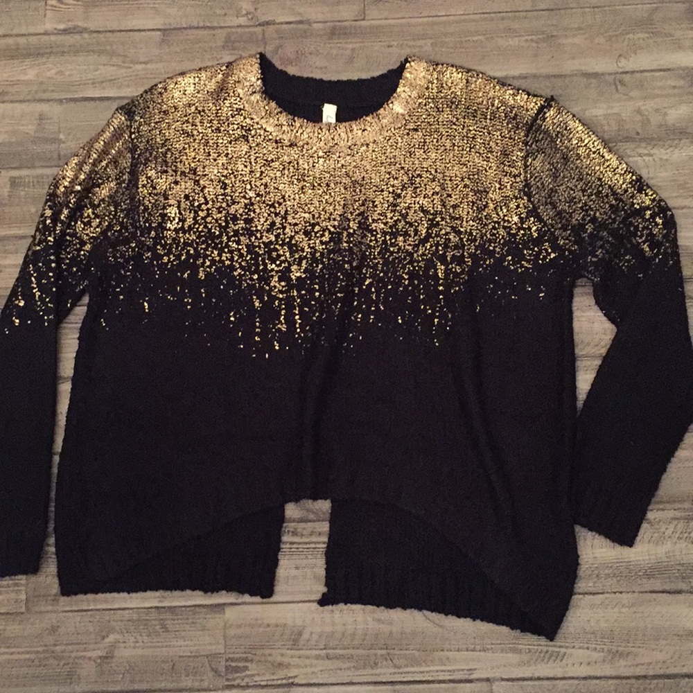 Black and gold Libby Story sweater